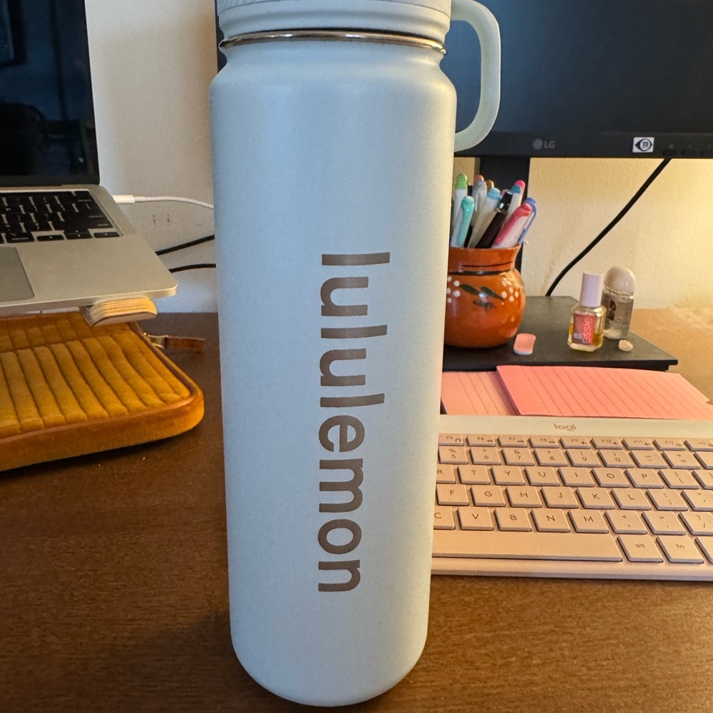 SOLD Lululemon Light Blue Water Bottle
